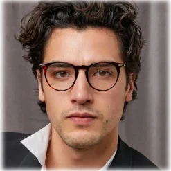 Linda Farrow - Ellis Oval Optical Glasses in Tortoiseshell - LF54C2OPT - Eyewear - Avvenice