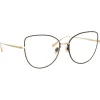 Linda Farrow - Eloise Cat Eye Optical Glasses in Light Gold - LFL1336C2OPT - Eyewear - Avvenice^ Sunglasses