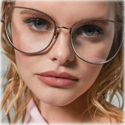 Linda Farrow - Eloise Cat Eye Optical Glasses in Light Gold - LFL1336C2OPT - Eyewear - Avvenice^ Sunglasses