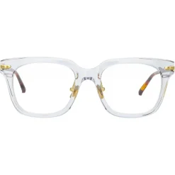 Linda Farrow - Empire D-Frame Optical Glasses in Clear - LF28C3OPT - Eyewear - Avvenice