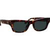 Linda Farrow - Falck Rectangular Sunglasses in Tortoiseshell - LFL1448C2SUN - Eyewear - Avvenice