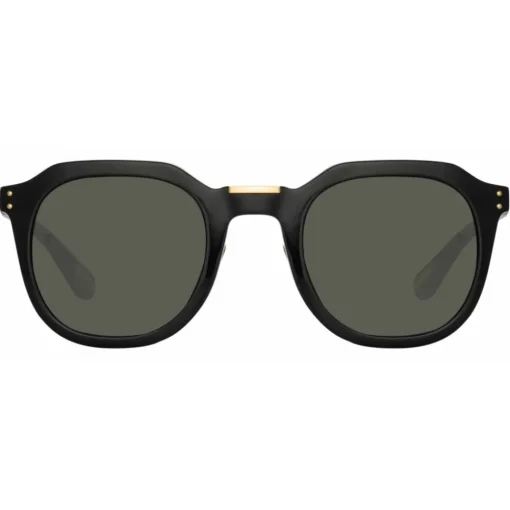 Linda Farrow - Fletcher Angular Sunglasses in Black - LFL1103C1SUN - Eyewear - Avvenice^ Sunglasses