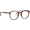 Linda Farrow - Forster A Oval Optical Glasses in Tortoiseshell - LF59AC2OPT - Eyewear - Avvenice