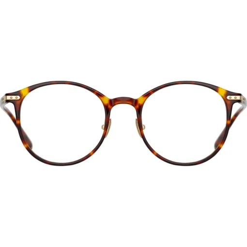 Linda Farrow - Forster A Oval Optical Glasses in Tortoiseshell - LF59AC2OPT - Eyewear - Avvenice