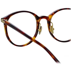 Linda Farrow - Forster A Oval Optical Glasses in Tortoiseshell - LF59AC2OPT - Eyewear - Avvenice