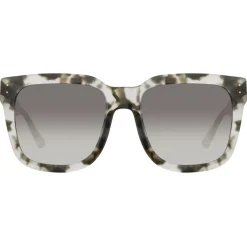 Linda Farrow - Freya D-Frame Sunglasses in Black Grey Tortoiseshell - LFL1175C6SUN - Eyewear - Avvenice^ Sunglasses