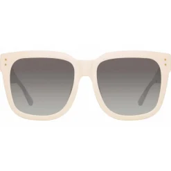 Linda Farrow - Freya Square Sunglasses in Cream Black - LFL1175C3SUN - Eyewear - Avvenice