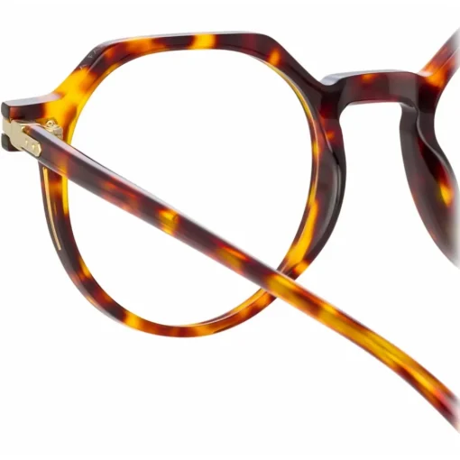 Linda Farrow - Griffin A Oval Optical Glasses in Tortoiseshell - LF50AC2OPT - Eyewear - Avvenice^ Sunglasses