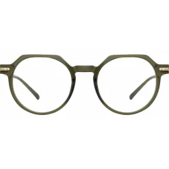 Linda Farrow - Griffin Oval Optical Glasses in Green - LF50C4OPT - Eyewear - Avvenice