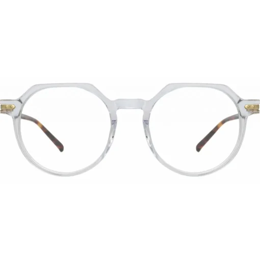 Linda Farrow - Griffin Oval Optical Glasses in Clear - LF50C3OPT - Eyewear - Avvenice^ Sunglasses