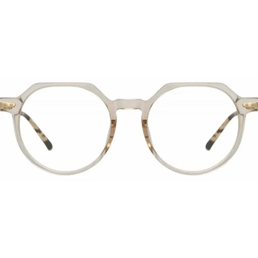 Linda Farrow - Griffin Oval Optical Glasses in Ash - LF50C5OPT - Eyewear - Avvenice