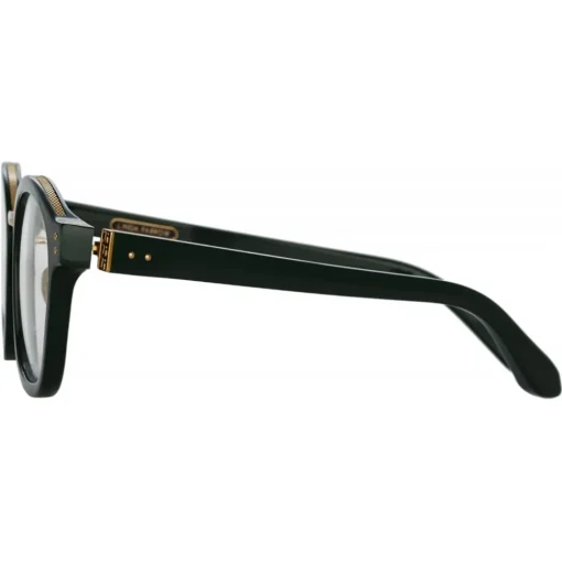 Linda Farrow - Hunter D-Frame Optical Glasses in Green - LFL1350C3OPT - Eyewear - Avvenice