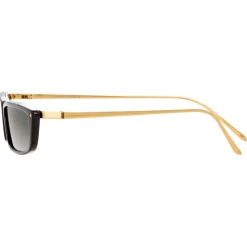 Linda Farrow - Issa C1 Rectangular Sunglasses in Black - LFL838C1SUN - Eyewear - Avvenice^ Sunglasses