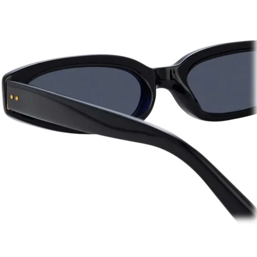 Linda Farrow - Jardine Angular Sunglasses in Black - LFL960C1SUN - Eyewear - Avvenice
