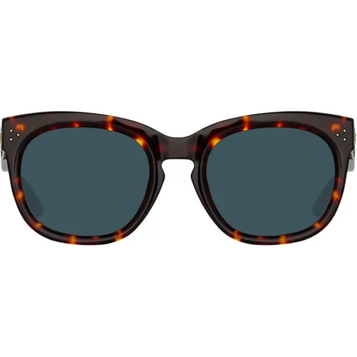 Linda Farrow - Jenson D-Frame Sunglasses in Tortoiseshell - LFL1384C2SUN - Eyewear - Avvenice