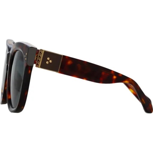 Linda Farrow - Jenson D-Frame Sunglasses in Tortoiseshell - LFL1384C2SUN - Eyewear - Avvenice