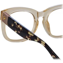 Linda Farrow - Jenson D-Frame Optical Glasses in Ash - LFL1384C5OPT - Eyewear - Avvenice^ Sunglasses