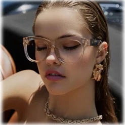 Linda Farrow - Jenson D-Frame Optical Glasses in Ash - LFL1384C5OPT - Eyewear - Avvenice^ Sunglasses