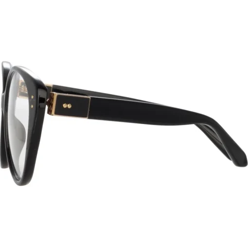 Linda Farrow - Katia Cat Eye Optical Glasses in Black - LFL1417C1OPT - Eyewear - Avvenice