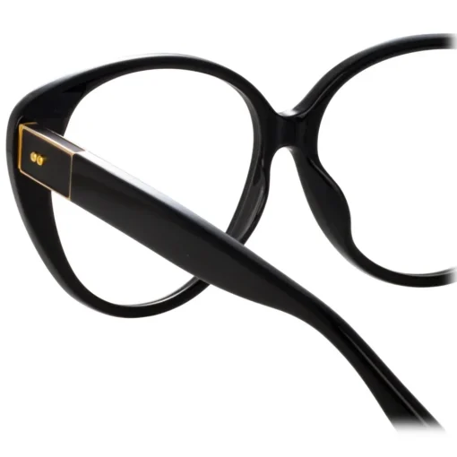 Linda Farrow - Katia Cat Eye Optical Glasses in Black - LFL1417C1OPT - Eyewear - Avvenice