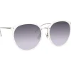 Linda Farrow - Kings Oversized Sunglasses in White - LFL747C4SUN - Eyewear - Avvenice^ Sunglasses