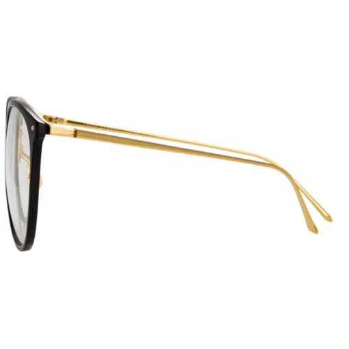 Linda Farrow - Kings Oversized Optical Glasses in Black - LFLC747C7OPT - Eyewear - Avvenice