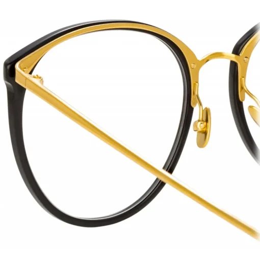 Linda Farrow - Kings Oversized Optical Glasses in Black - LFLC747C7OPT - Eyewear - Avvenice