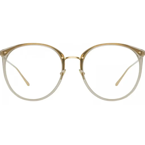 Linda Farrow - Kings Oversized Optical Glasses in Truffle - LFL747C25OPT - Eyewear - Avvenice^ Sunglasses