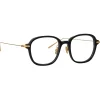 Linda Farrow - Lane Square Optical Frame in Black Men's (Asian Fit) - Eyewear - Avvenice^ Sunglasses