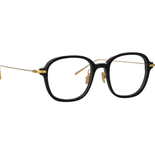 Linda Farrow - Lane Square Optical Frame in Black Men's (Asian Fit) - Eyewear - Avvenice^ Sunglasses