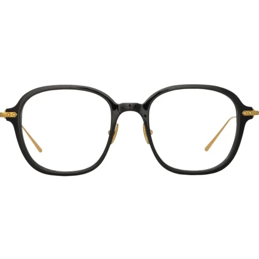 Linda Farrow - Lane Square Optical Frame in Black Men's (Asian Fit) - Eyewear - Avvenice^ Sunglasses