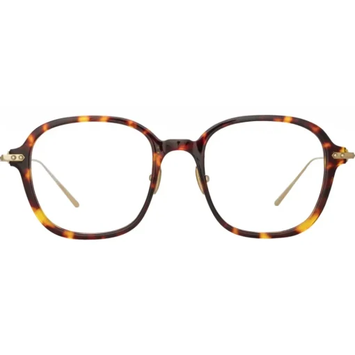Linda Farrow - Lane Square Optical Frame in Tortoiseshell (Asian Fit) - Eyewear - Avvenice