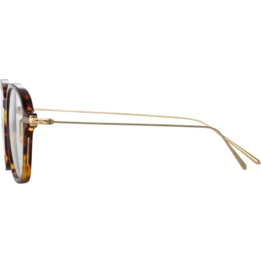 Linda Farrow - Lane Square Optical Frame in Tortoiseshell (Asian Fit) - Eyewear - Avvenice