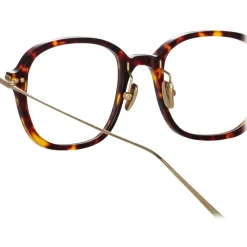Linda Farrow - Lane Square Optical Frame in Tortoiseshell (Asian Fit) - Eyewear - Avvenice
