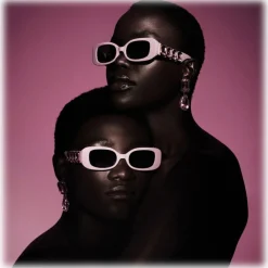 Linda Farrow - LF x Nima Benati The Lola Sunglasses in Pink Gemstone - LFL1117C12SUN - Eyewear - Avvenice^ Sunglasses