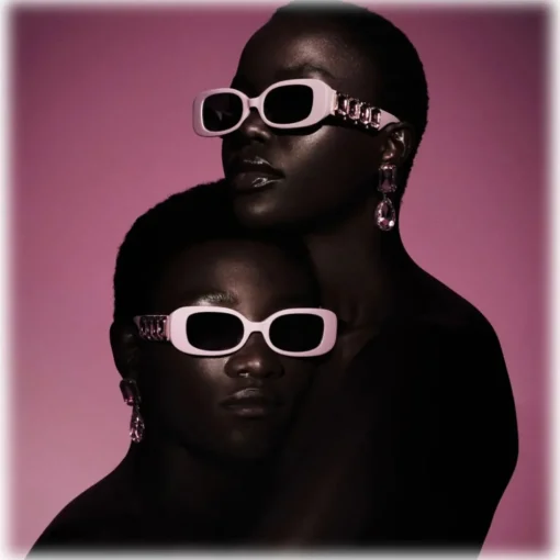 Linda Farrow - LF x Nima Benati The Lola Sunglasses in Pink Gemstone - LFL1117C12SUN - Eyewear - Avvenice^ Sunglasses