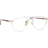 Linda Farrow - Linear Ando A Aviator Optical Glasses in Clear - LF23AC4OPT - Eyewear - Avvenice^ Sunglasses