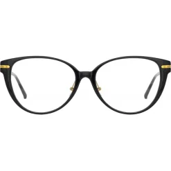 Linda Farrow - Linear Arch A Cat Eye Optical Glasses in Black - LF26AC1OPT - Eyewear - Avvenice^ Sunglasses