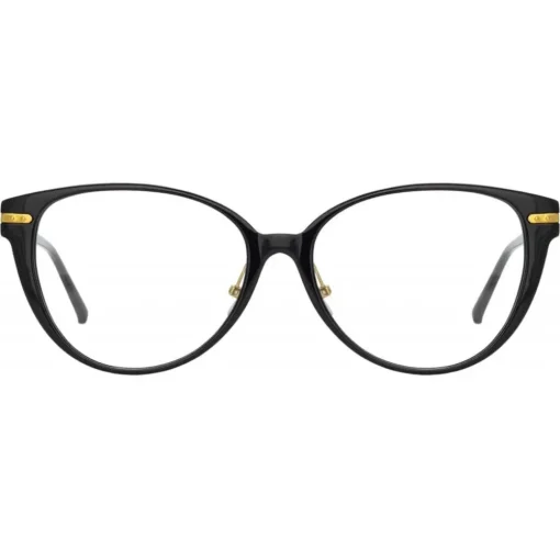 Linda Farrow - Linear Arch A Cat Eye Optical Glasses in Black - LF26AC1OPT - Eyewear - Avvenice^ Sunglasses
