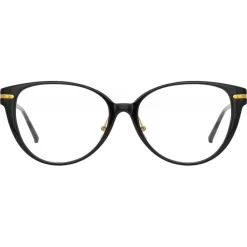 Linda Farrow - Linear Arch Cat Eye Optical Glasses in Black - LF26C1OPT - Eyewear - Avvenice^ Sunglasses