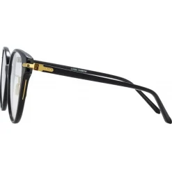 Linda Farrow - Linear Arch Cat Eye Optical Glasses in Black - LF26C1OPT - Eyewear - Avvenice^ Sunglasses
