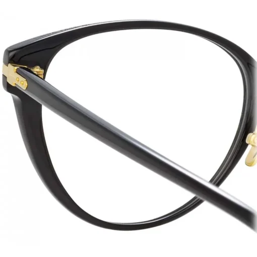 Linda Farrow - Linear Arch Cat Eye Optical Glasses in Black - LF26C1OPT - Eyewear - Avvenice^ Sunglasses