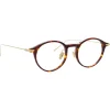 Linda Farrow - Linear Arris Oval Optical Glasses in Tortoiseshell - LF06C3OPT - Eyewear - Avvenice