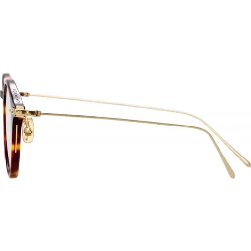 Linda Farrow - Linear Arris Oval Optical Glasses in Tortoiseshell - LF06C3OPT - Eyewear - Avvenice