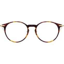 Linda Farrow - Linear Chevron A Oval Optical Glasses in Tortoiseshell - LF08AC3OPT - Eyewear - Avvenice^ Sunglasses