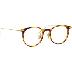 Linda Farrow - Linear Childs A D-Frame Optical Glasses in Tortoiseshell - LF03AC9OPT - Eyewear - Avvenice
