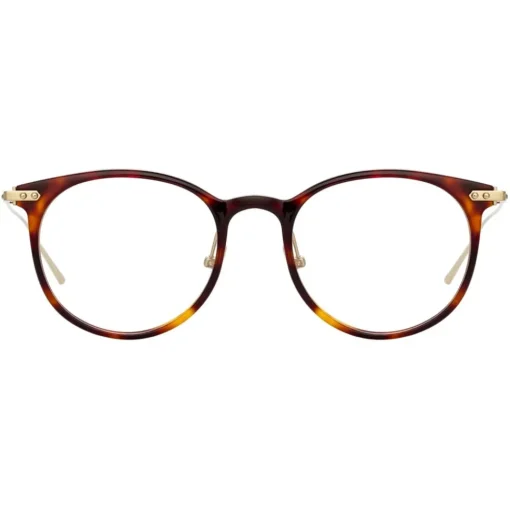 Linda Farrow - Linear Childs D-Frame Optical Glasses in Dark Tortoishell - LF03C3OPT - Eyewear - Avvenice^ Sunglasses