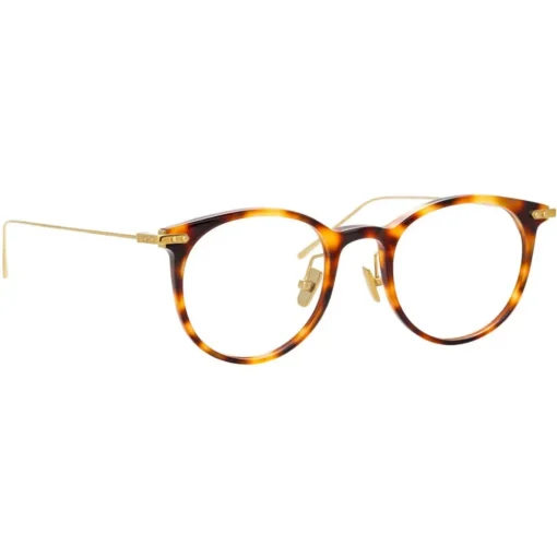 Linda Farrow - Linear Childs D-Frame Optical Glasses in Tortoiseshell - LF03C9OPT - Eyewear - Avvenice^ Sunglasses