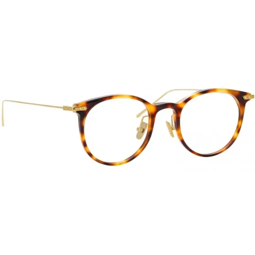 Linda Farrow - Linear Childs A D-Frame Optical Glasses in Tortoiseshell - LF03AC9OPT - Eyewear - Avvenice