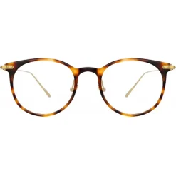 Linda Farrow - Linear Childs A D-Frame Optical Glasses in Tortoiseshell - LF03AC9OPT - Eyewear - Avvenice